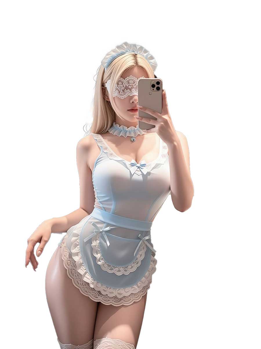 jimiko For Blue White Lace Ted - Lace Teddy Lingerie 评论和价格