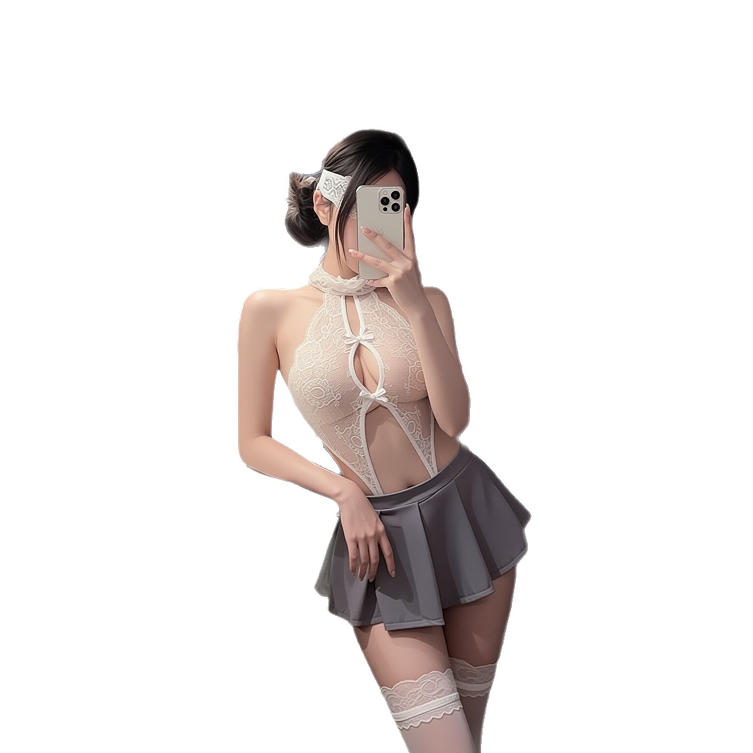 jimiko For Women's White Lace  - Lace Teddy Lingerie 评论和价格