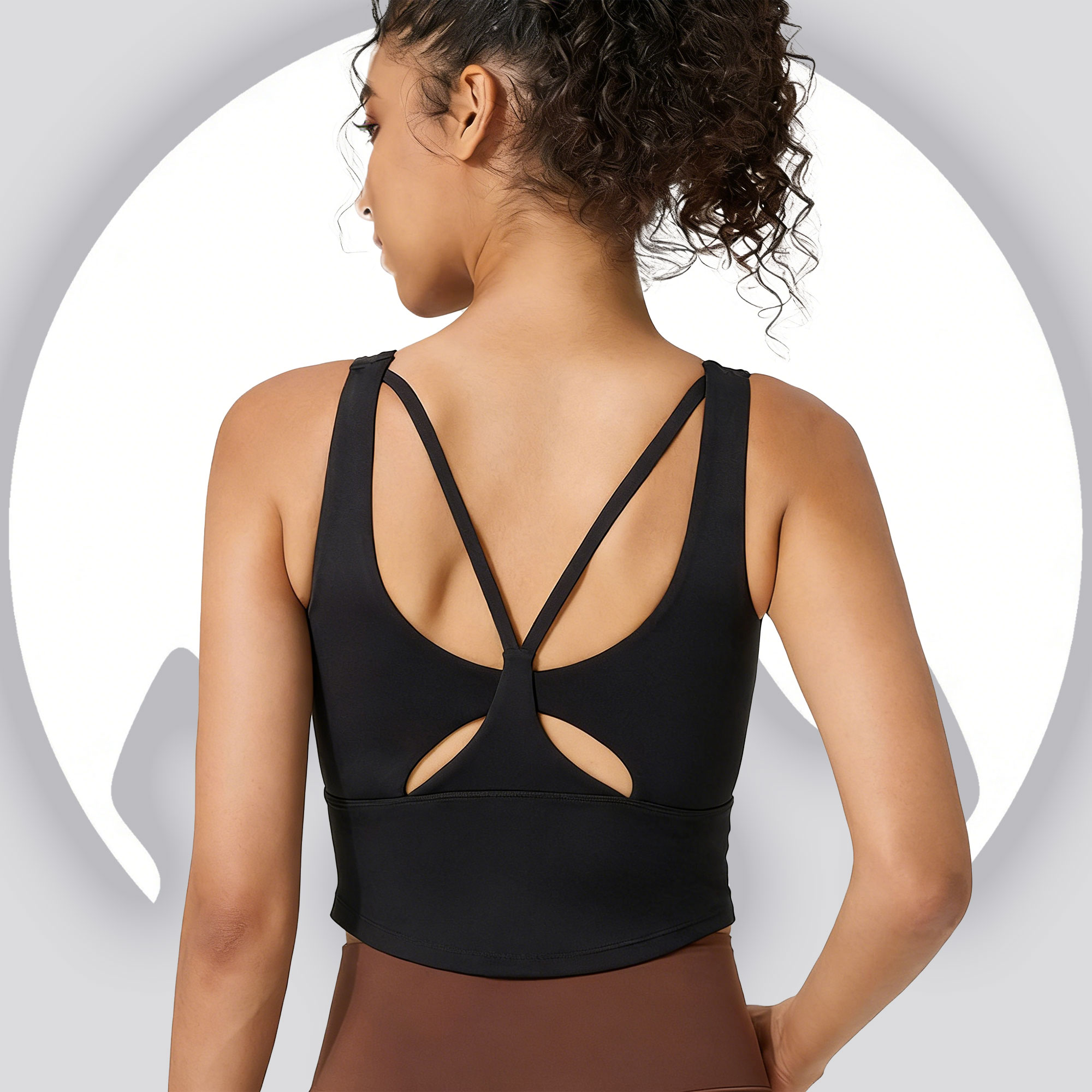 Women's Fixed Cup Yoga Sports  - Sports Bra High Impact 评论和价格