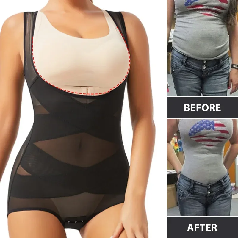Women Bodysuit Briefs Full Bod - Shapewear Bodysuit Firm 评论和价格