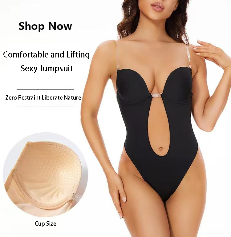 Anti Slip Glue Backless Body S - Shapewear Bodysuit Firm 评论和价格